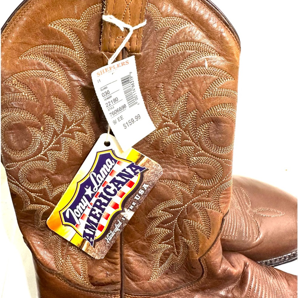 Mens Tony Lama cowboy boots size 9 EE